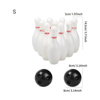Children's Bowling Playset Educational Play Equipment Realistic Finger Holes
