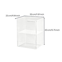Wall Mounted Display Case Attached Door Acrylic Display Case Multi Tier
