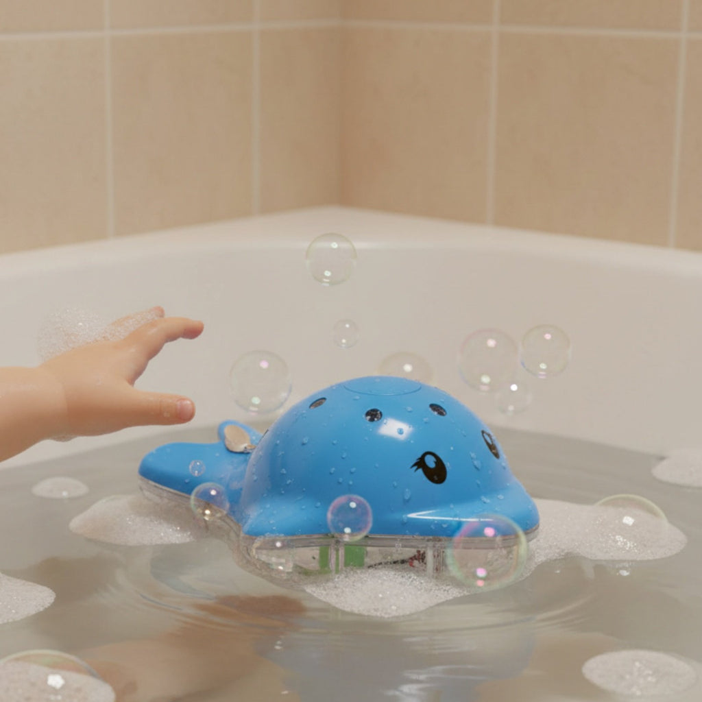 LED Dolphin Sprinkler Water Spray Dolphin Bath Toy Easy to Clean for Pool, Kids