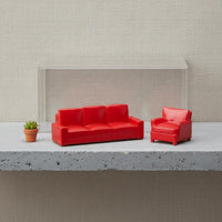 1/64 Scale Sofa Set DIY Prop Tiny Couch Model Elegant Workmanship