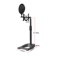 Desktop Mic Stand All Metal Weighted Microphone Stand Heavy Duty for Podcasters
