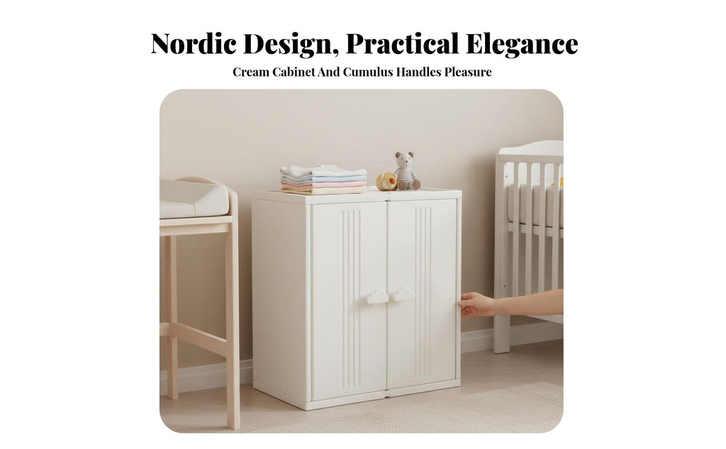 Changing Table storage unit Easy Organization Storage Cabinet Safety Design for children