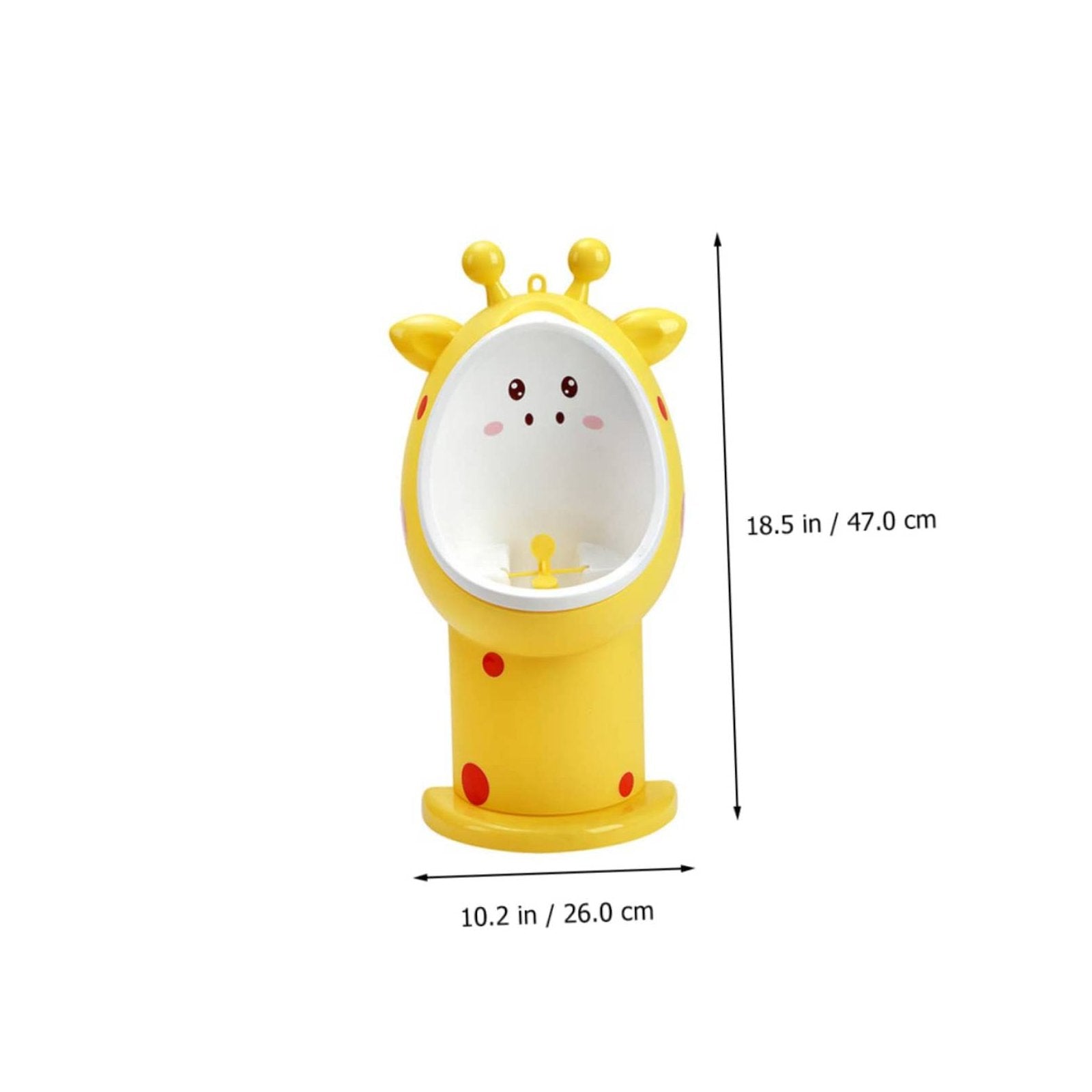 Wall-Mounted Kids Urinal Fun Rotating Target Boys Standing Urinal Splash Proof