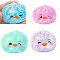 Bun Squishy Sensory Play Cute Face Squishy Soft for Office, Classroom