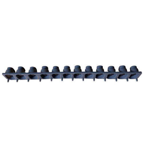 12 Key Connection Strip Single Row 12 Note Rubber Strip Oval Openings