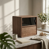 floor Storage Cabinet Double-Layer Bookshelf Thick Board Home Furniture for Living Room