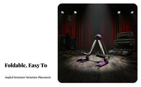Triangular Guitar Stand Compact Foldable Guitar Stand No Assembly Required for Travel, Stage
