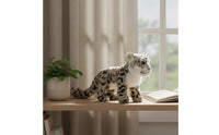 Realistic Arctic Leopard Stuffed Cuddly Arctic Leopard Stuffed
