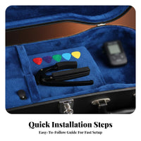 Guitar Capo Compact Design Quick Change Capo Preserving Padding Fretboard Clamp for Music Class