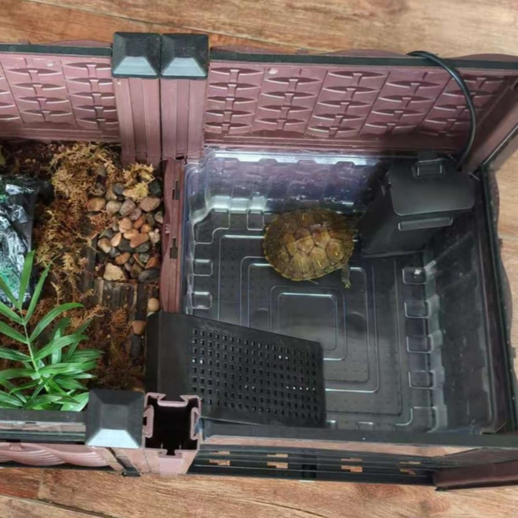 Deep Water Turtle Basin Multi-Functional Design Terrapin Basking Enclosure