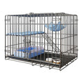 Multi-Level Cat Villa with Integrated Toilet additional Large Space for Home, Indoors