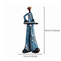 Retro Design Music Band Figure Artistic Design Abstract Musician Sculpture Handcrafted Look House Decoration for Music Artists, Living Room, Office, Entryway