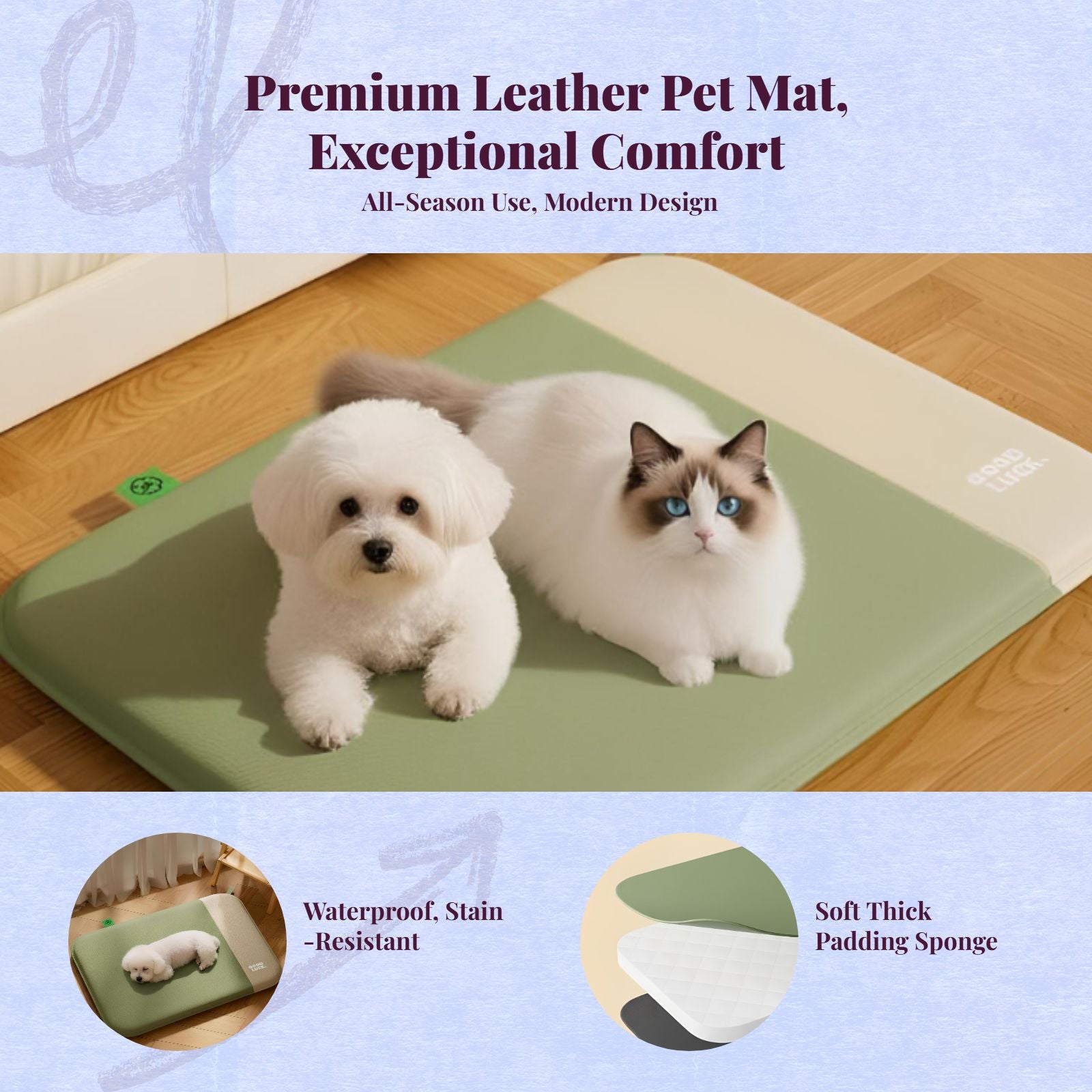 Waterproof orthopedic dog bed, easy clean