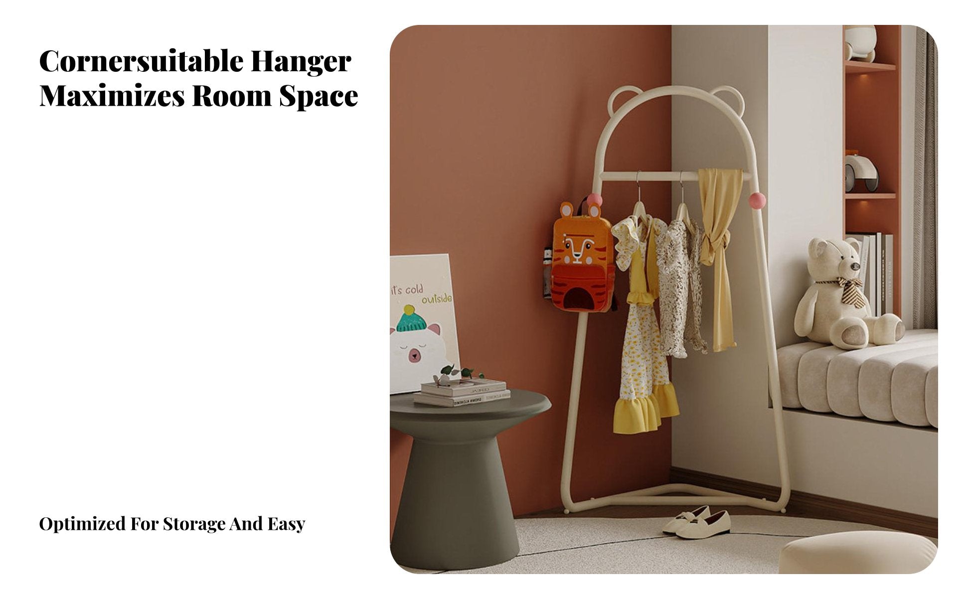 children's Corner Coat Tree Floor-Standing Garment Rack unrestrictedstanding for Parents