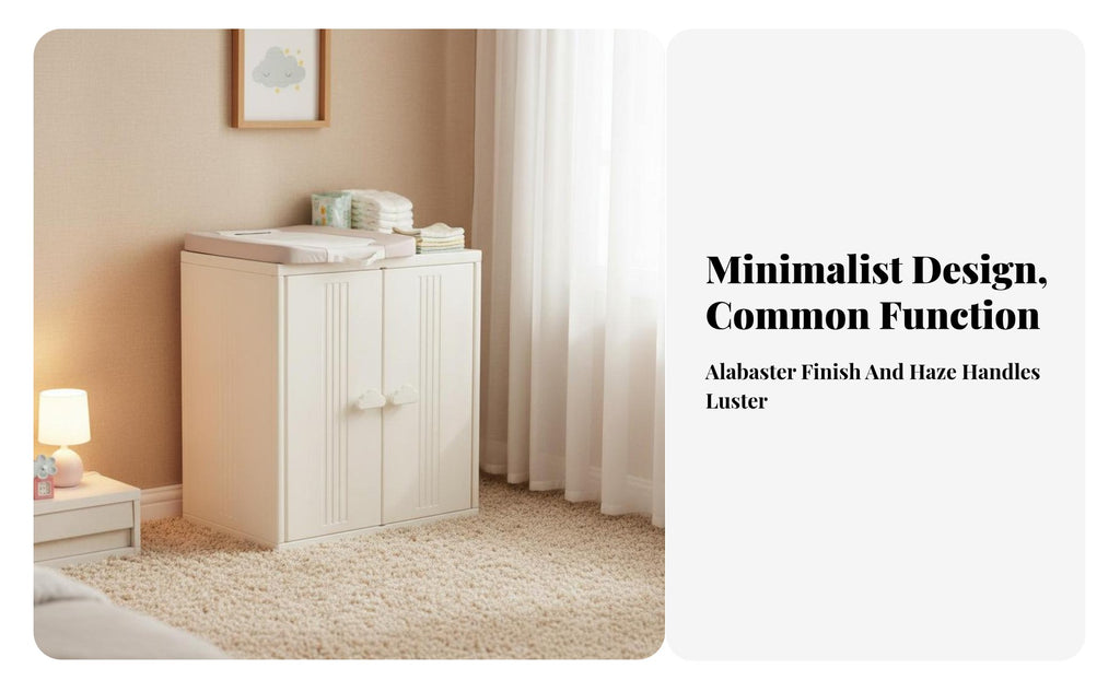 Changing Table storage unit Easy Organization Storage Cabinet Safety Design for children