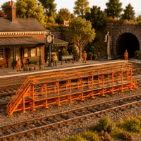 Double-Deck Rail Maintenance Platform Detailed Miniature for Display Model