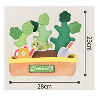 Pull and Grasp Toy Fine Motor Vegetable Soft Fabric Set Tactile for Babies