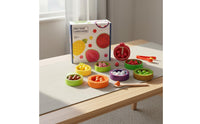 Fruit Bead Matching Toy Wooden Peg Board Bead Game Rounded Edges
