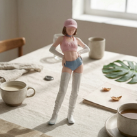 Miniature Figurine Standing Pose Female Figurine Handmade