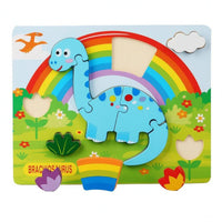 Shape-Matching Puzzle Educational Wooden Shape Puzzle Board Fine Motor Skills