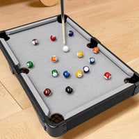 Mini Tabletop Billiard Table Compact Tabletop Pool Table Textured Exterior
