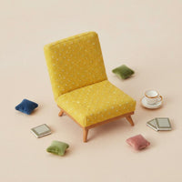 1:12 Scale Dollhouse Chair Realistic Model for Photography Prop