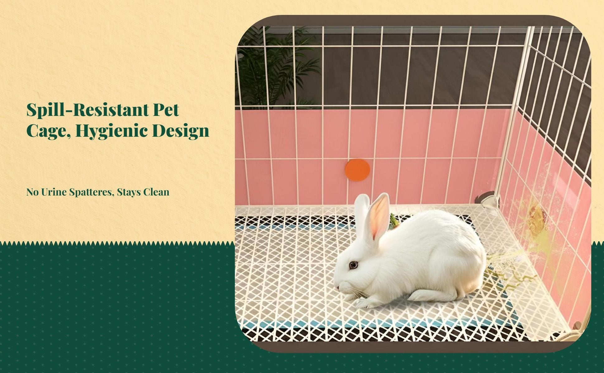 Leakproof guinea pig hutch
