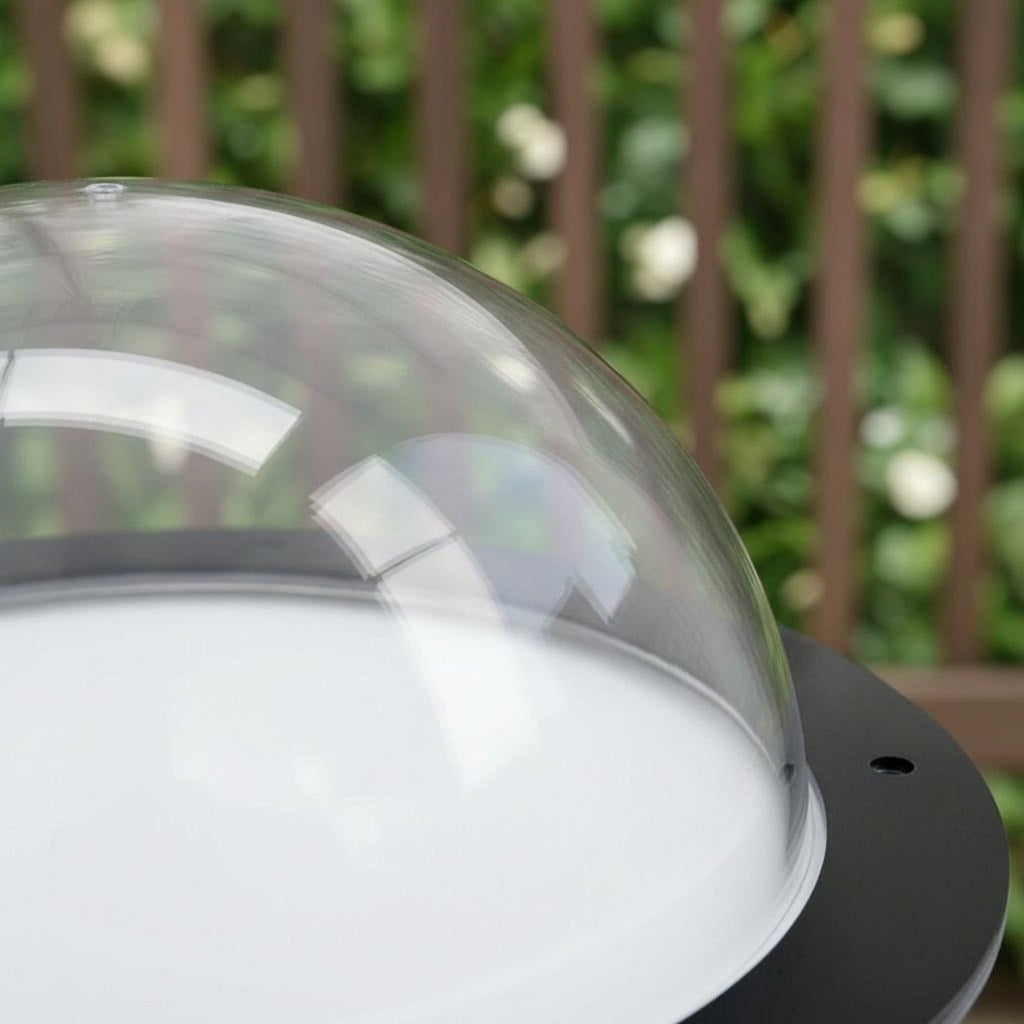 2x Clear Acrylic Bubble Window Half Round Transparent Pet Fence Window for Door