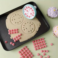 Letter Set Cookie Stamps Reusable Fondant Letter Stamps Easy to Use