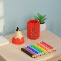 Dollhouse Pencil Holder Faceted Desk Accessory Pointed Tip