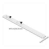 Guitar Center Line Ruler Accurate Measurement Guitar Center Line Gauge Transparent Acrylic Fretboard Alignment Ruler for Luthiers, Workshop