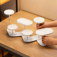 Multi-Tier Figurine Stand Adjustable Spacing Desktop Figure Organizer