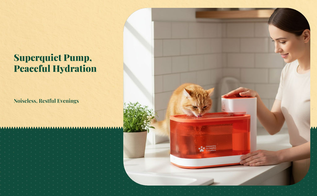 Battery cat water dispenser, filter
