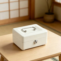 Coin Box Metal Body Lockable Currency Box Elegant Design