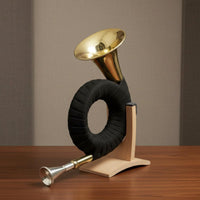 B Flat Brass Instrument Includes Stand French Brass Instrument Portable for Band