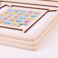 Wooden Matching Puzzle Cognitive Development Pair Matching Puzzle Smooth Finish