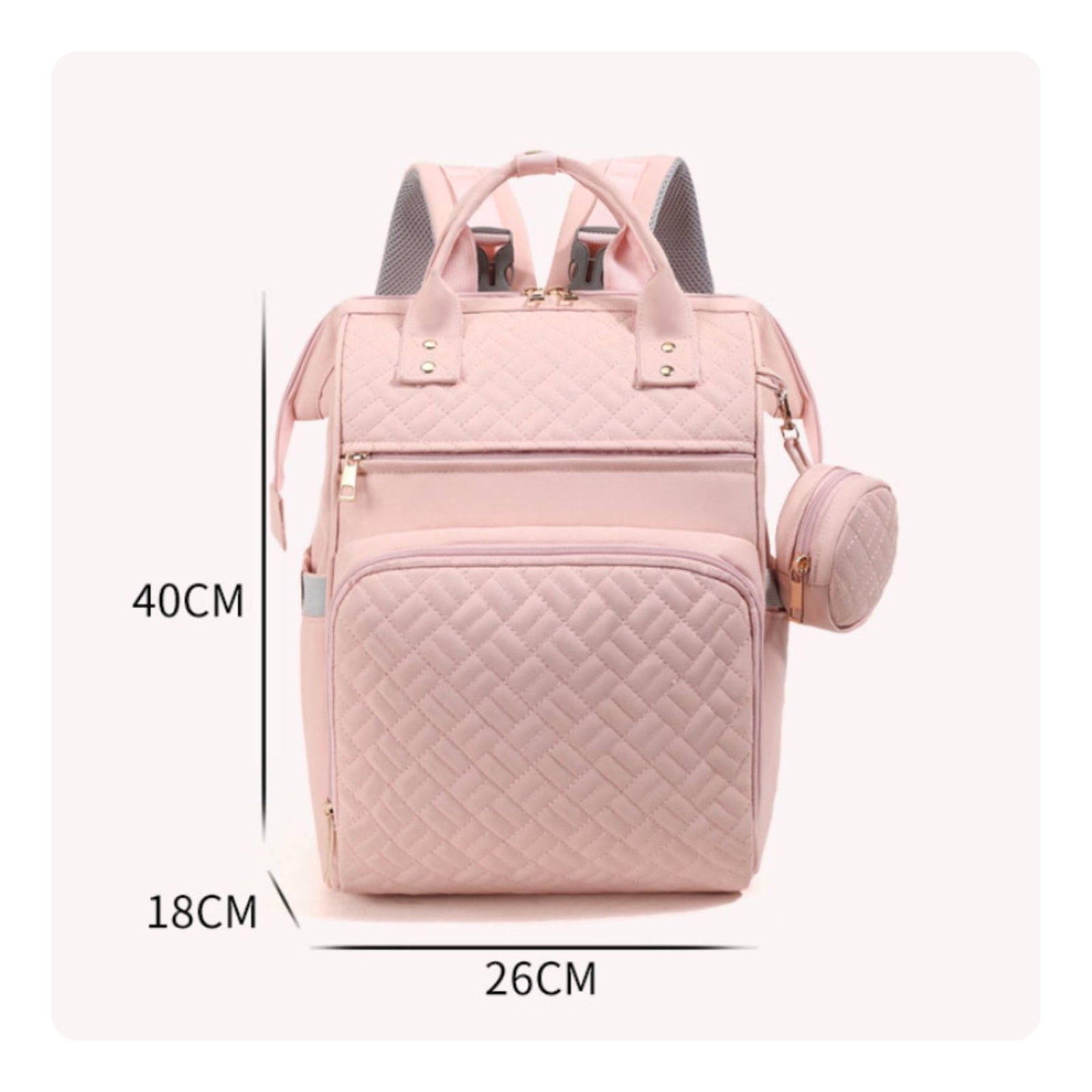 Mommy Diaper Bag Backpack Diamond Pattern for Everyday Use, Moms