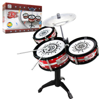 5 Piece Drum Kit Toy Inspires Musical Talent Young Child Percussion Playset