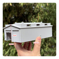 1/160 Railroad Shed DIY Miniature Rail Warehouse Scenery