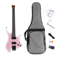 Headless Electric Guitar 2 Pickups Hardwood Electric Guitar Accessory Set