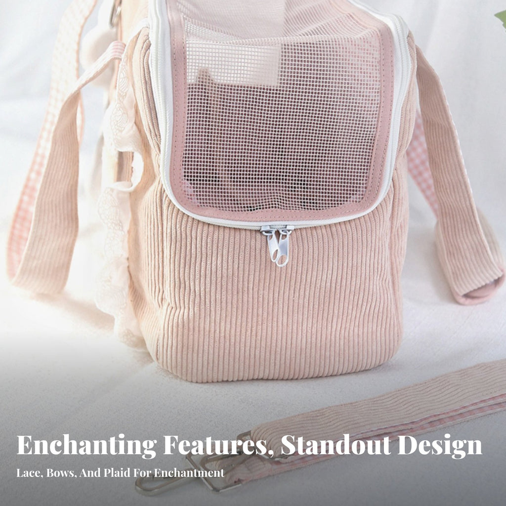 Soft-Sided Mesh pet transporter Multiple Carrying choices for Outings, Public Transport