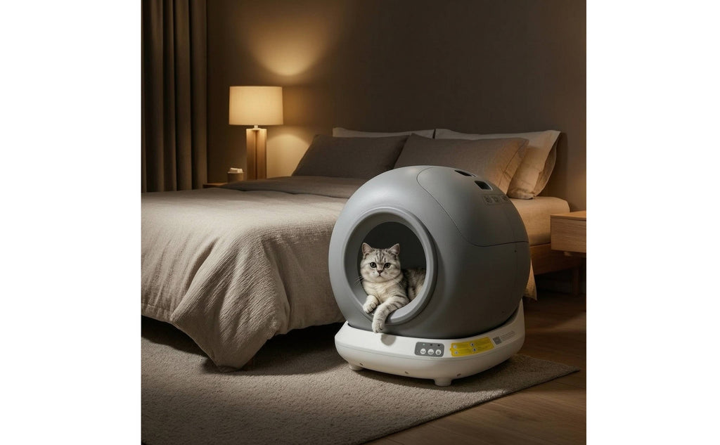 Electric Smart Litter Box with App Control Large Capacity Automatic Cat Litter Box Easy to Maintain Pet Supply Safe for Home, Apartment