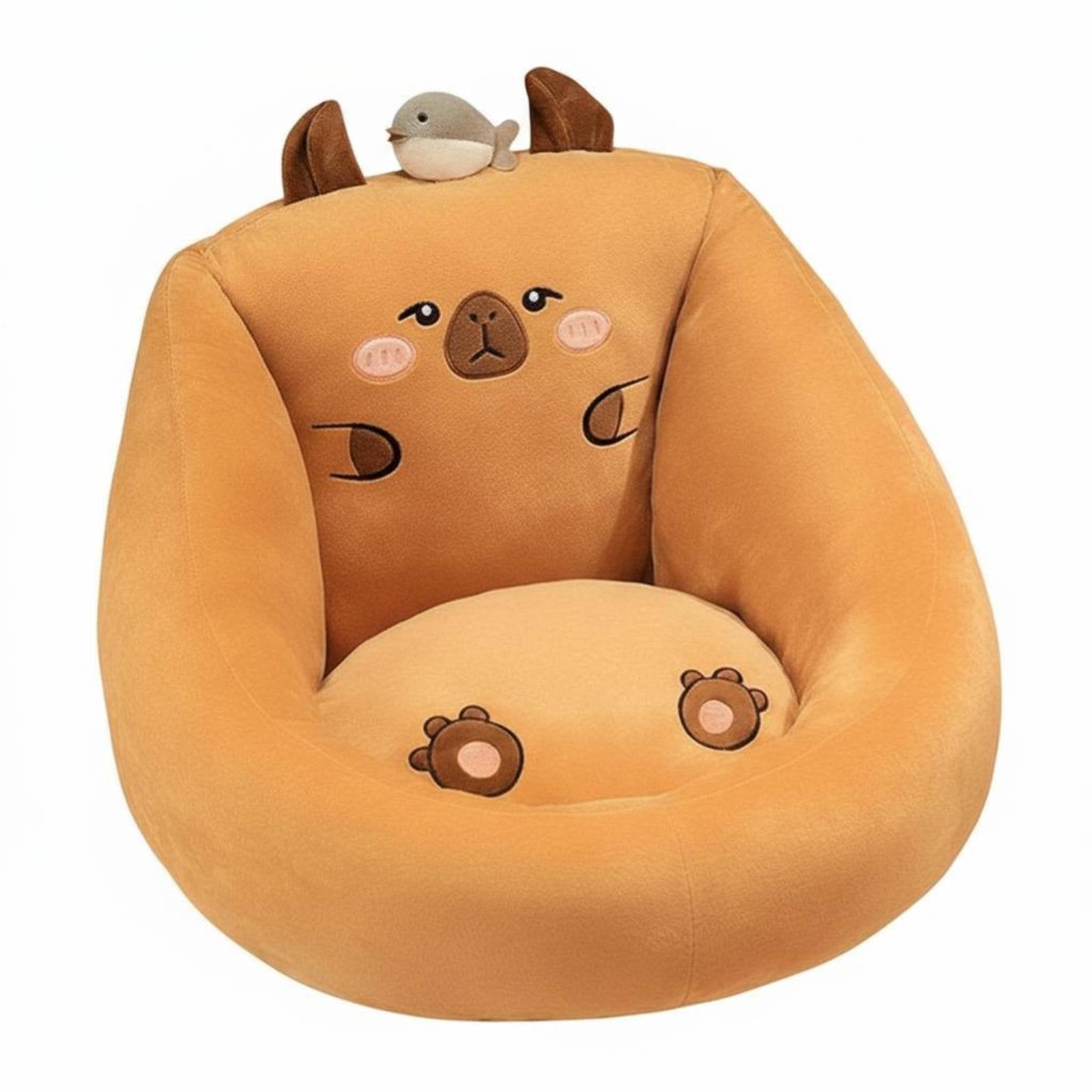 Cartoon Creature Floor Chair Lower Back Support Room Decoration Shape-Retaining