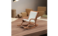 Dollhouse Rocking Chair Decorative Ornament Miniature Rocking Chair