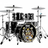 Compact Drum Kit, Kids Cartoon Jazz Drum, Beginner, Entry, Professional Performance