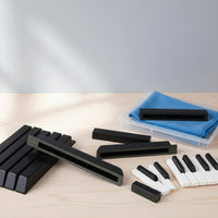 White Piano Keytop Teaching Use Piano Key Tops Polished for Tuning Shop