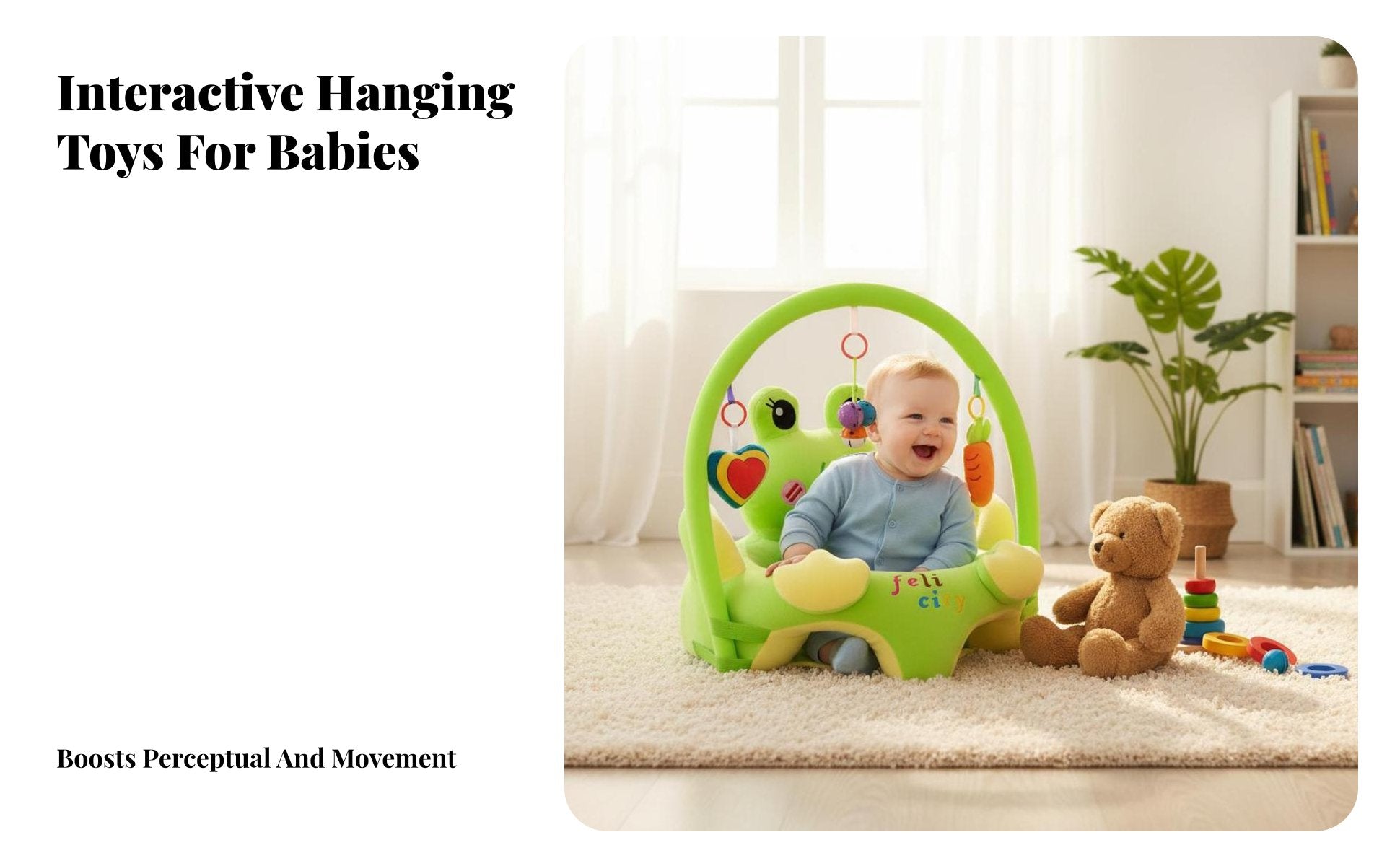 creatureShaped Sit-up Assistant Machine Washable Baby Seat Easy to Wash