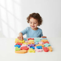 30 Pieces Kids' Paint Sponge Set Reusable Art Supplies Washable for DIY Projects