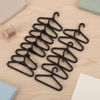 10 Pieces Miniature Clothes Hangers Handmade for Hobbyists