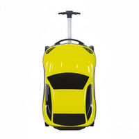 Kids Car Shaped Luggage Telescopic Handle Child's Sit on Suitcase Lightweight 3D Cartoon Car Suitcase for Young Children, Vacation, Airport